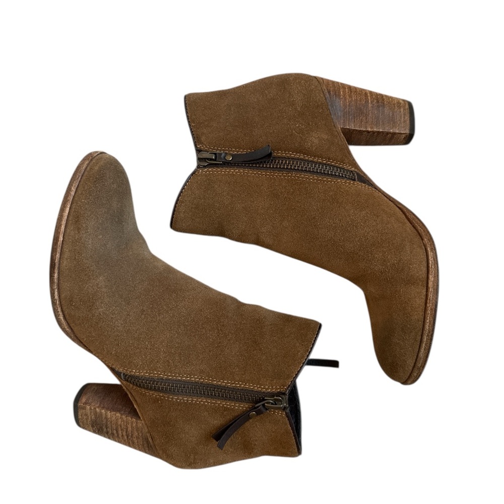 Cole Haan Tan Suede Ankle Booties